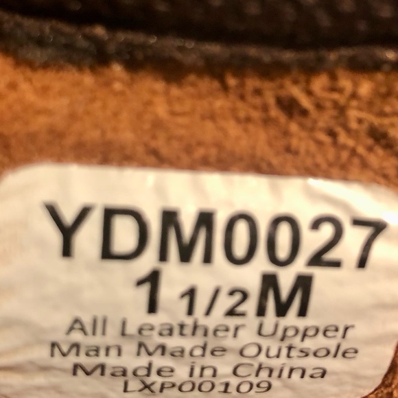 Twisted X lace up loafer size 1.5 Y - Picture 4 of 4